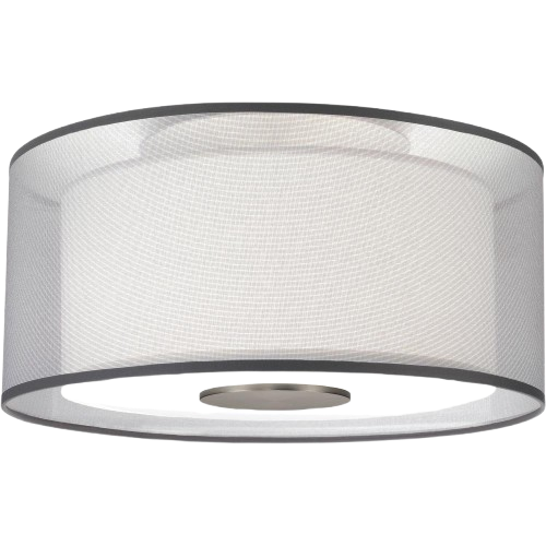 Robert Abbey Saturnia 2-Light Flushmount - 17.5" Wide Modern Ceiling Light - S2197