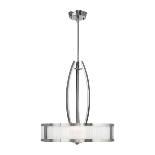 Hinkley Meridian 3-Light-Inverted Pendant Lighting, Brushed Nickel