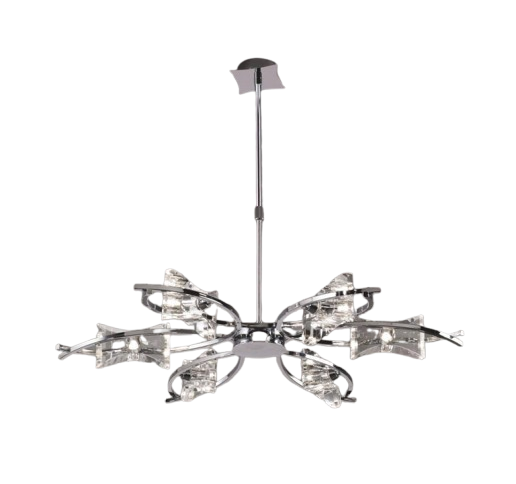 Mantra KROM 6-Light Chrome Pendant Light