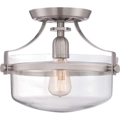 Quoizel Uptown Penn Station 1-Light Semi-Flush Ceiling Light