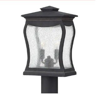 Hinkley Richmond 2-Light Medium Outdoor Wall Lantern In Museum Black