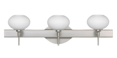 Besa Hand-Blown Glass Pendant Light Chrome Finish 3WR-561207-CR