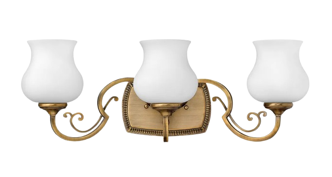 Hinkley Olivia 3-Light Burnished Brass Vanity Light