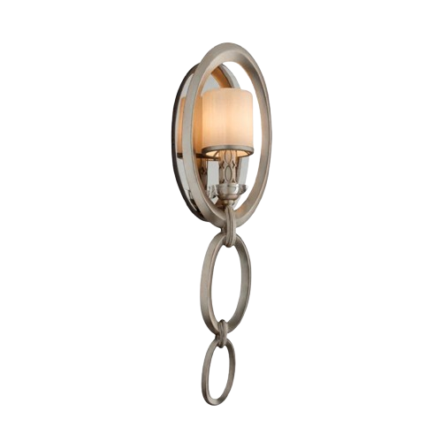 Corbett Embrace 1-Light Satin Silver Leaf Wall Sconce