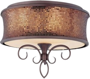 Maxim Alexander 3‑Light Semi‑Flush – Umber Bronze