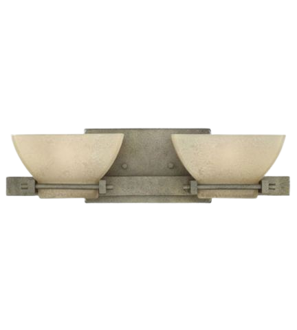 Hinkley Flynn 2-Light Bathroom Vanity Light in Buckeye Bronze
