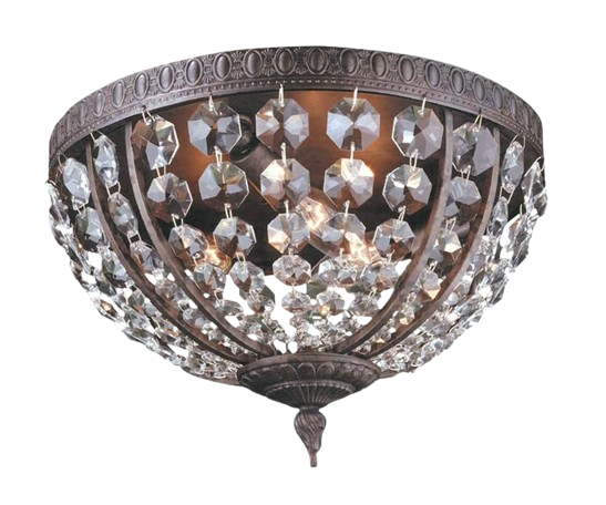 Bijoux Collection 3-Light Flemish Flushmount Ceiling Light