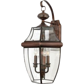 Quoizel Lighting Newbury 3-Light Large Outdoor Hanging Lantern
