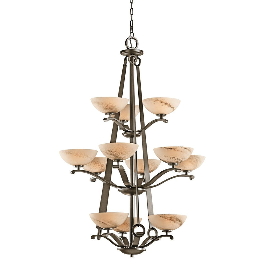 Kichler Garland 12-Light Foyer Chandelier (42358SWZ) - SKU 42358SWZ