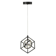 Alternate studio view of the Artcraft Tulip cube-and-ring pendant