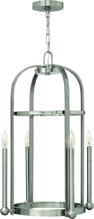 Landon Brushed Nickel 4 Light Foyer Ceiling Pendant