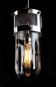 DVI Lighting Capsule DVP13721CH Chrome mini pendant with clear glass