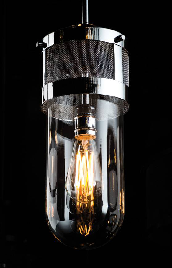 DVI Lighting Capsule DVP13721CH Chrome mini pendant with clear glass