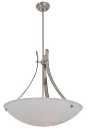 DVI DVP5608SN-OP Orinoco 3-light pendant in Satin Nickel with Half Opal Glass