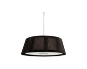 DVI Lighting Kensington DVP13416CH-CST chrome pendant with dark chocolate string shade