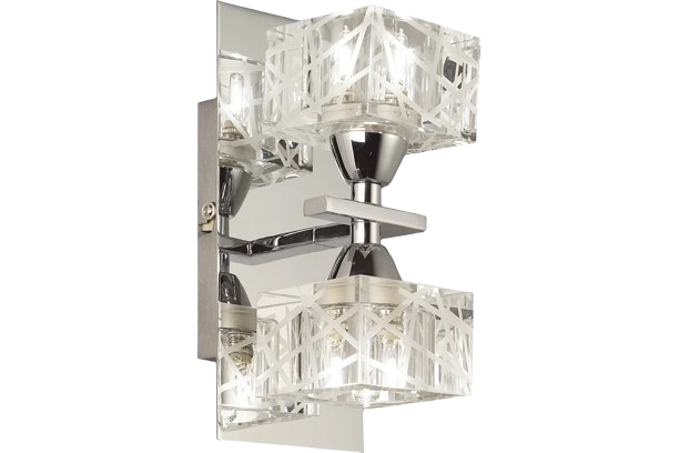 Mantra Modern Zen Wall Lamp 2-Light – Satin Nickel