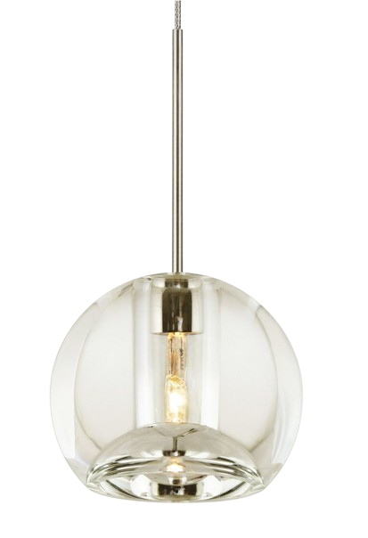 Gracie Crystal Clear Pendant By Stone Lighting, Polished Nickel