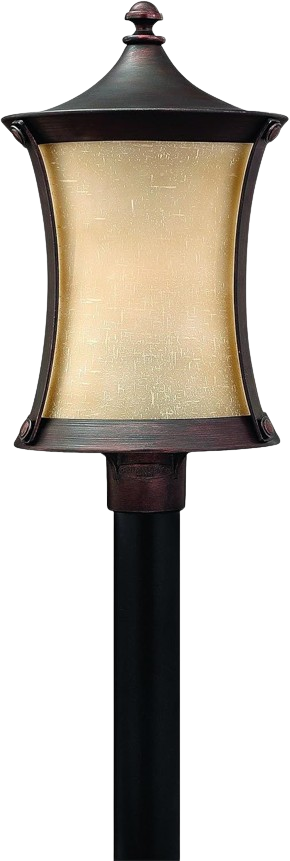Hinkley Thistledown 1-Light Outdoor Post/Pier Mount Lantern In Victorian Bronze
