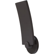 Closer view of George Kovacs Flipout P1235-066-L showing the slender black blade and circular lower mount