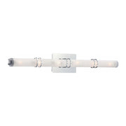 Horizontal view of the George Kovacs Rings P5916-077 chrome vanity light