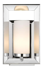 Golden Lighting Smyth II 2074-BA1 CH chrome bath wall sconce front view