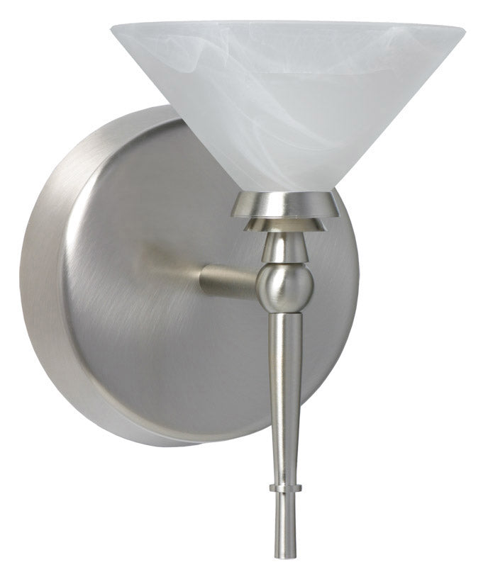 Besa Kona NW-117652-BS 1-Light Wall Sconce (LIGHTING-1W-117652-BS) - SKU LIGHTING-1W-117652-BS