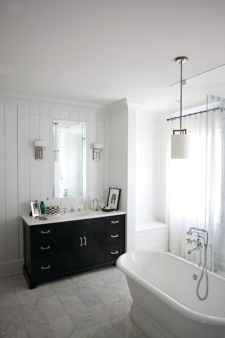 Hinkley Lanza 1-Light Bathroom Sconce - Antique Nickel