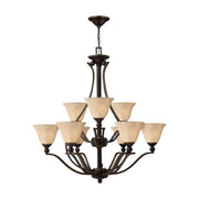 Hinkley Bolla 9-Light Two-Tier Chandelier – Olde Bronze — 4657OB