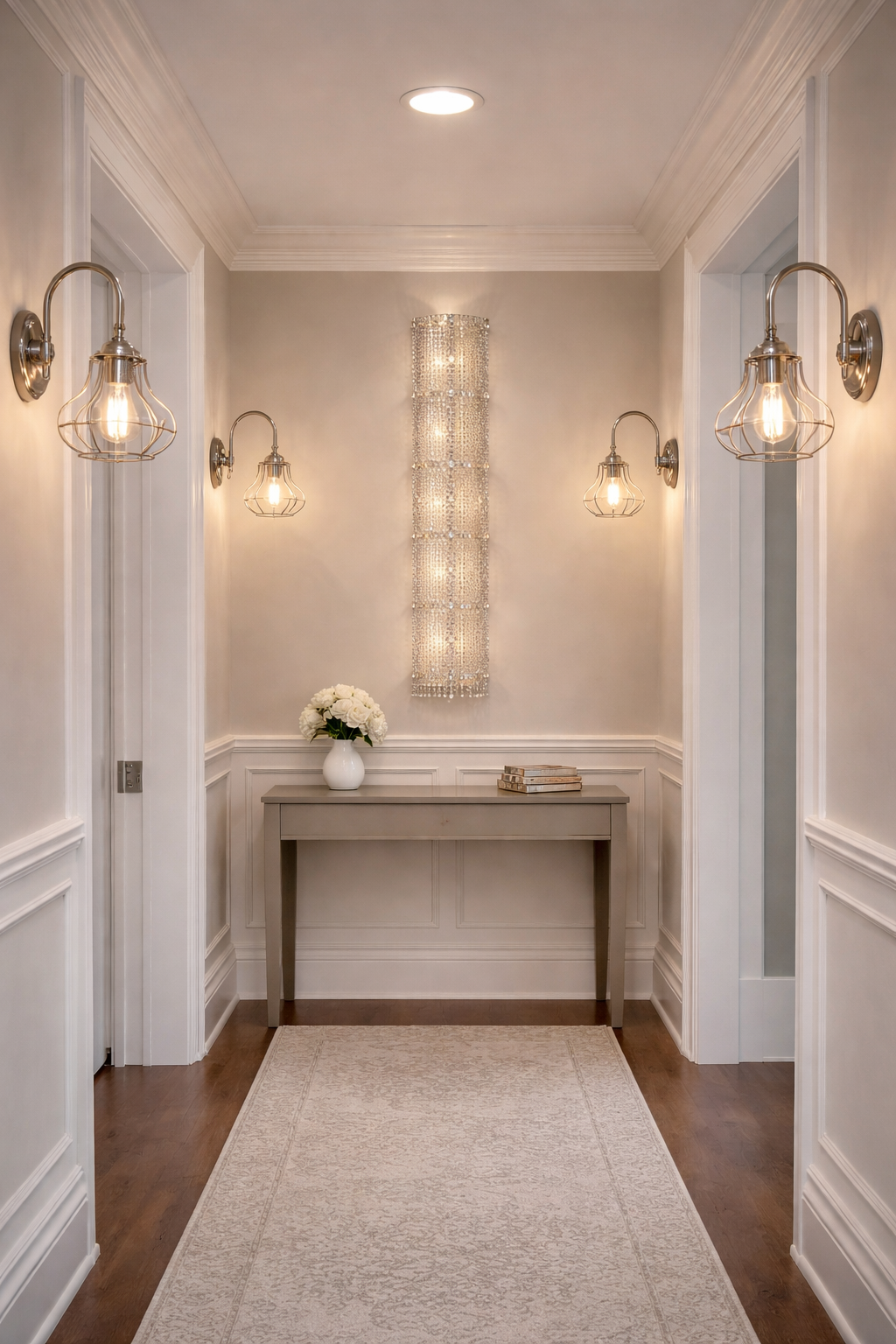 Hinkley Congress wall sconce mounted on an interior wall