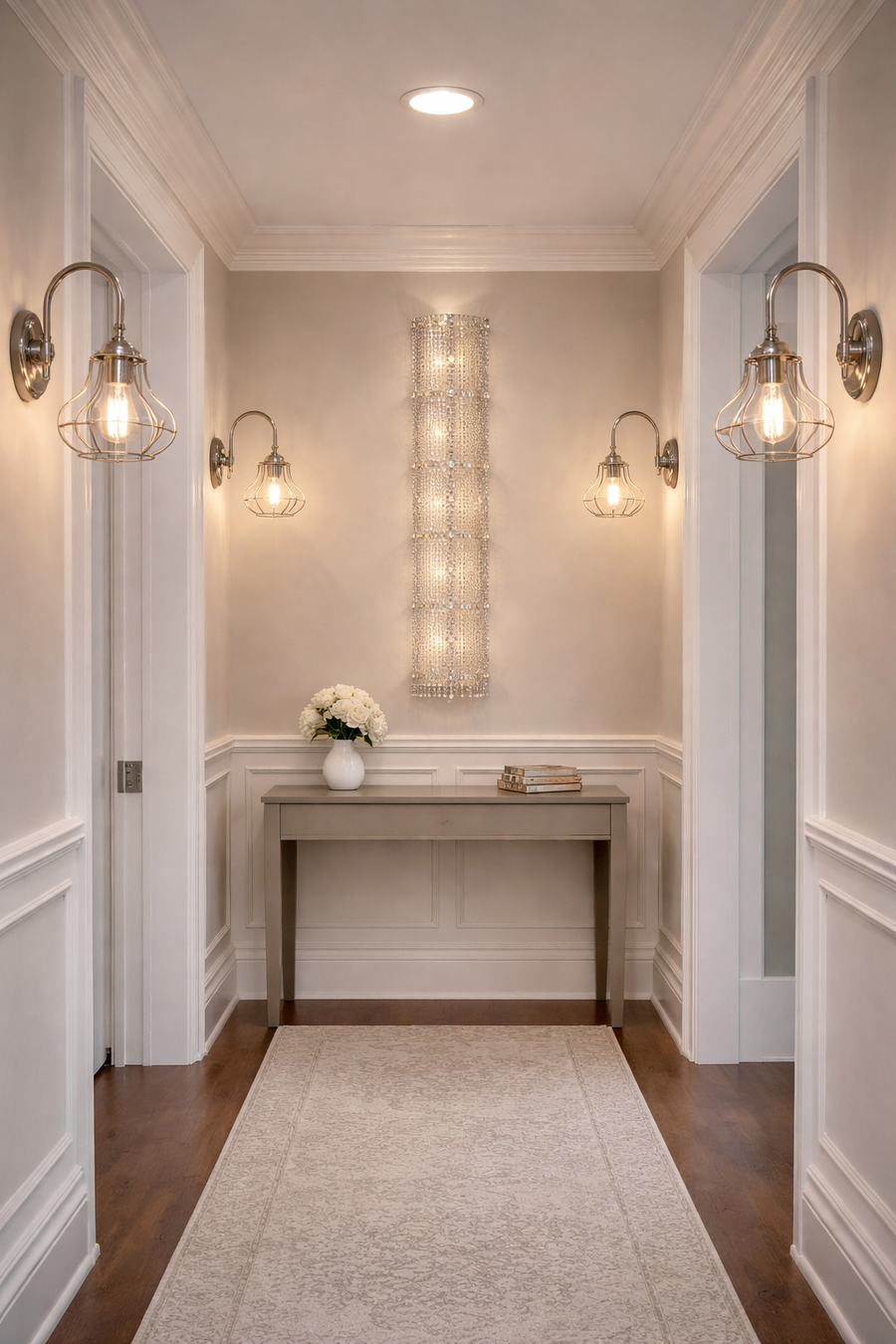 Hinkley Congress wall sconce mounted on an interior wall