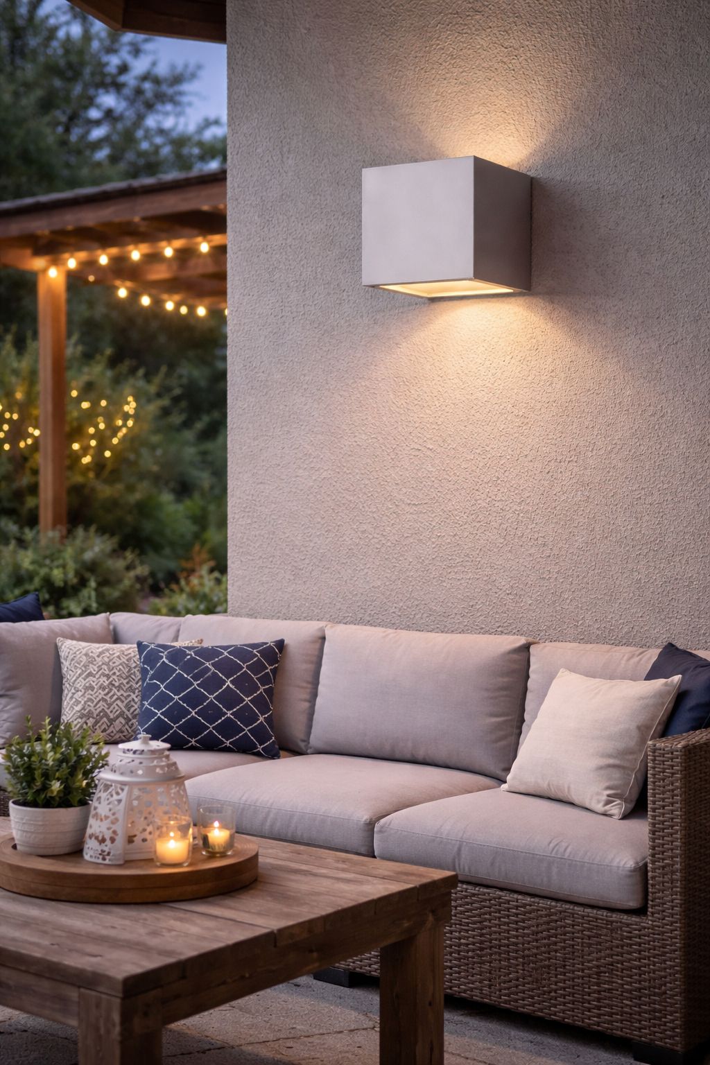 Hinkley Kube Outdoor Wall Lantern – Modern Exterior Light Fixture