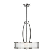 Hinkley Meridian 3872BN Brushed Nickel three-light stem-hung pendant