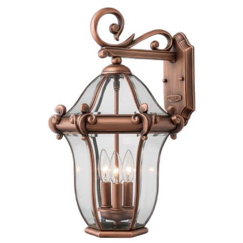 Hinkley San Clemente 21-inch outdoor wall lantern viewed from another angle