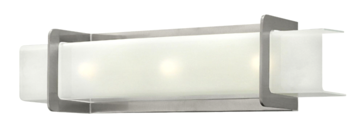 Hinkley Union 52373BN three-light bath vanity fixture in Brushed Nickel