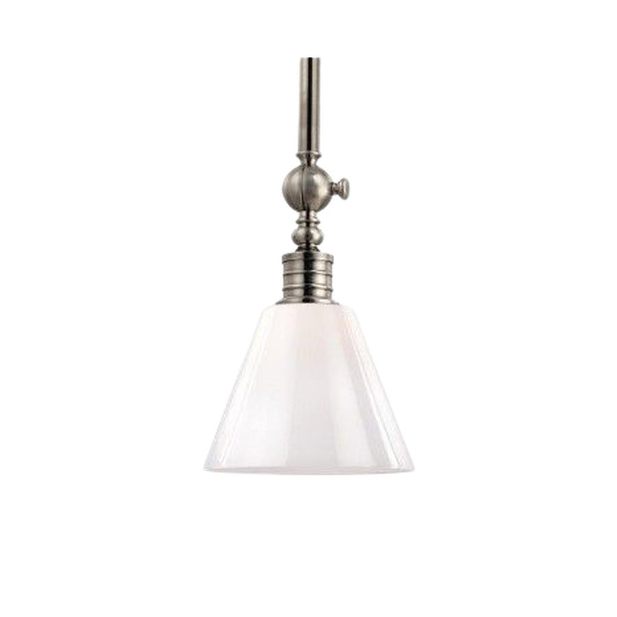 Darien pendant shade and mechanical-style ball-joint detail