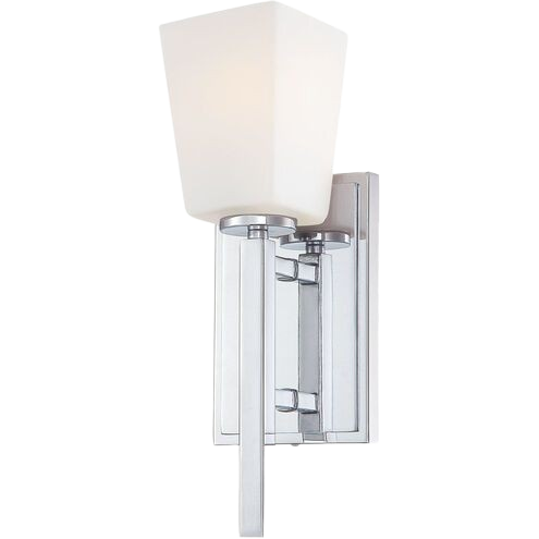 City Square 1 Light 4.75 Inch Chrome Wall Sconce Wall Light