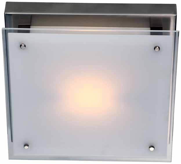 DVI Helios DVP10341 flush mount with a square pale diffuser and clear perimeter