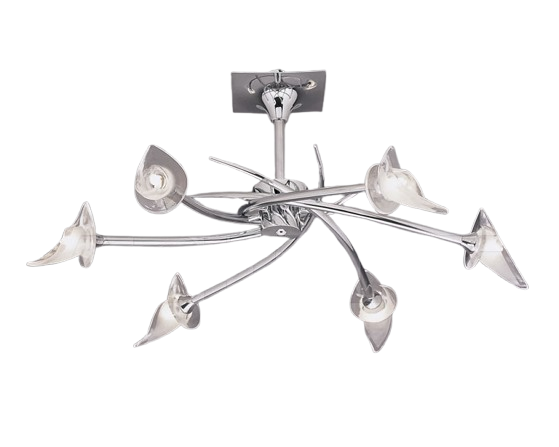 Mantra Flavia 6-Light Ceiling Light – Chrome Finish