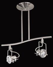 Kendal ERIS HPF4000-2L-SN Satin Nickel two-light suspended fixed rail