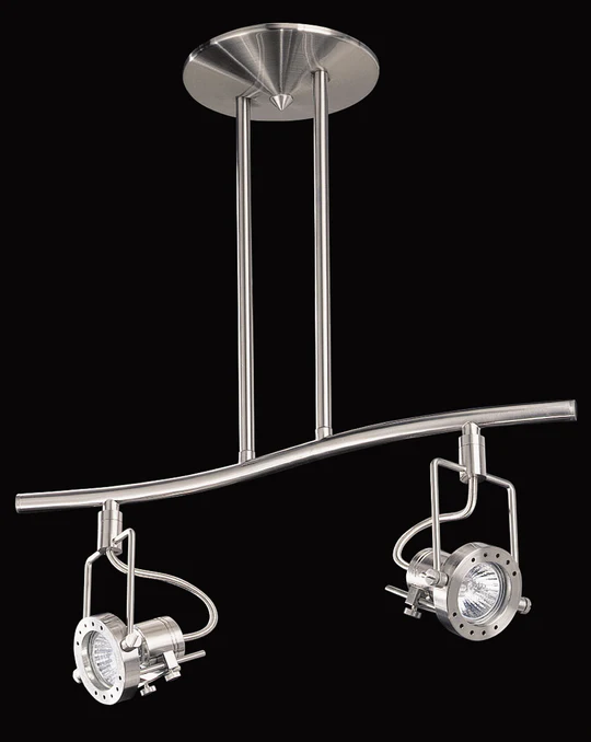 Kendal ERIS HPF4000-2L-SN Satin Nickel two-light suspended fixed rail