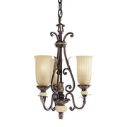 Kichler 3415BKZ Chesley three-light convertible pendant in Berkshire Bronze