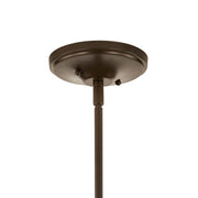 Kichler Lacey 42384MIZ Mission Bronze canopy and swivel detail