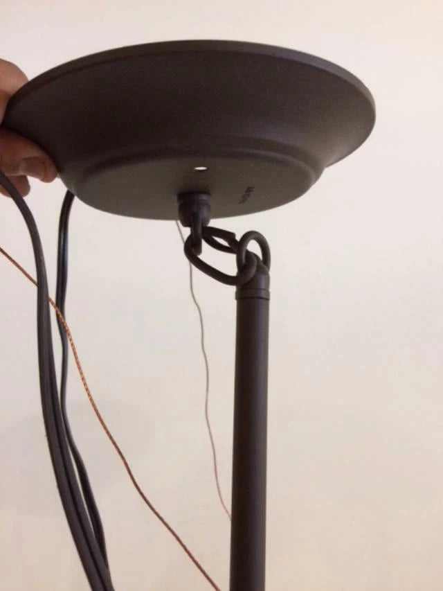 Kichler Searcy Street canopy with loop-and-link stem connection
