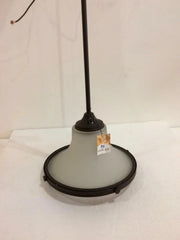 Elevated view of the Kichler Searcy Street pendant shade and dark rim