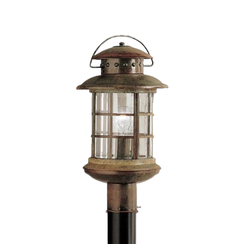 Kichler 1-Light Post Light from the Rustic Collection – Rustic Finish