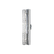 Kuzco 92098-4A straight chrome crystal wall sconce angled view