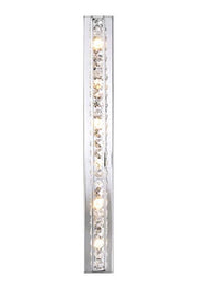 Kuzco 92098-4A chrome crystal four-light wall sconce front view