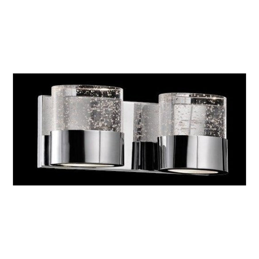 Kuzco Lighting 740402 2-Light Chrome Crystal Vanity Light — 740402