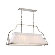 Hudson Valley Clifton 4-Light Linear Island Chandelier - SKU 4540PN