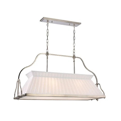 Hudson Valley Clifton 4-Light Linear Island Chandelier - SKU 4540PN